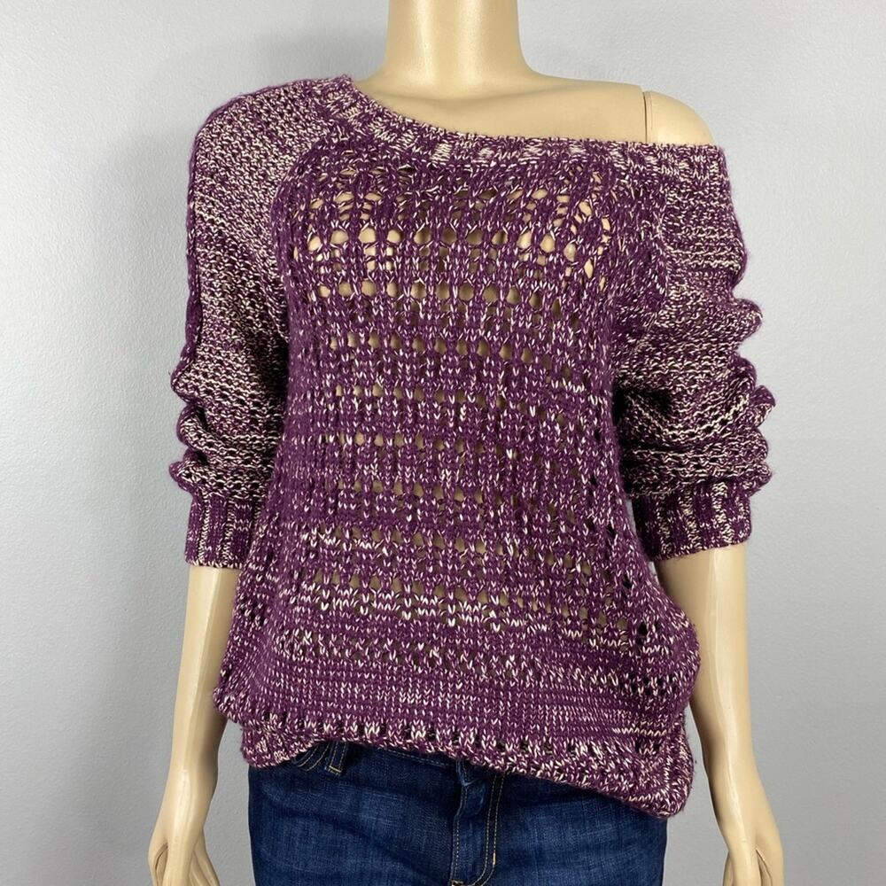 Narciso Rodriguez Purple Knit Sweater Large